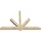 Ekena Millwork Kennewick Rough Sawn Timber Gable Bracket, Douglas Fir, 72"W x 48"H x 4"D x 4"F, 16/12 Pitch GBW072X48X0404KEN00RDF - alternate 5